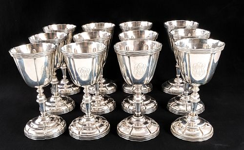12 Sanborn's Mexico Sterling Silver Goblets