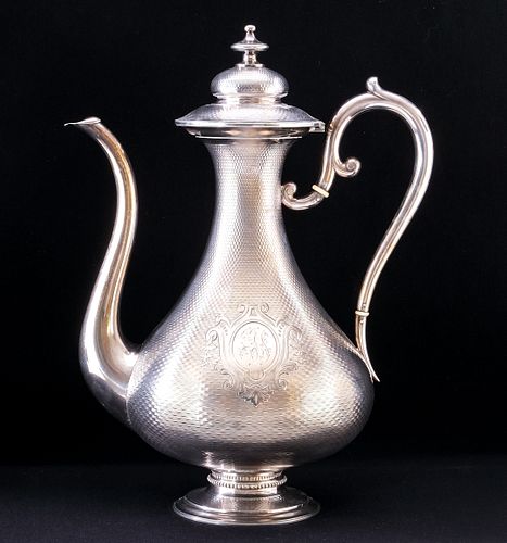 A.A. Turquet French Silver Tea Pot