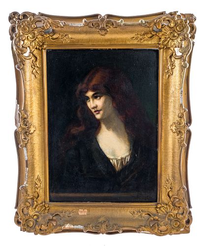 Signed Jean-Jacques Henner, Portrait of Woman