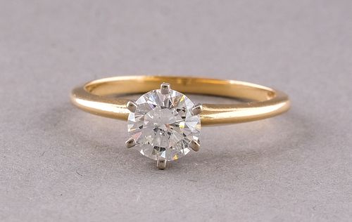 14K Gold & Diamond Solitaire Engagement Ring