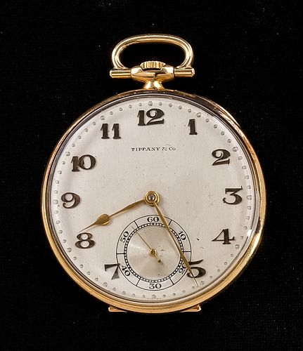 Tiffany & Co. 14K Gold Cased Pocket Watch