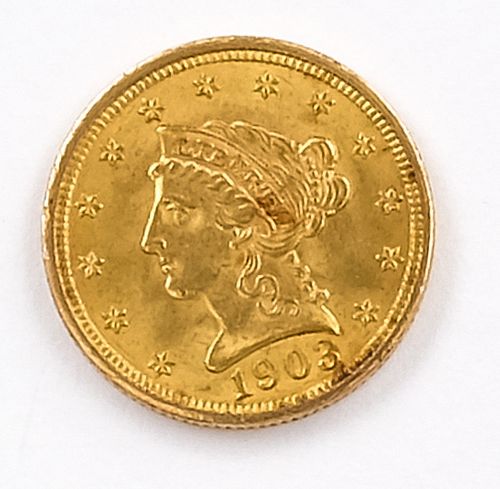 1903 U.S. Quarter Eagle Gold Coin