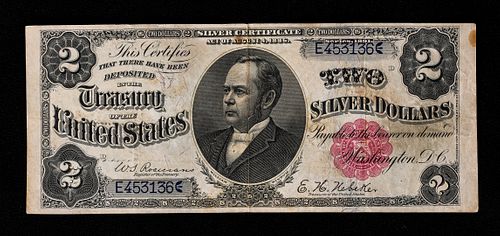 U.S. Series of 1891 $2 Silver Certificate