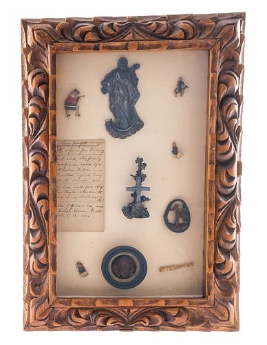Shadow Box with Native American Religious Art