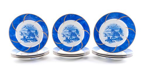 12 Lynn Chase Designs Leopard Lazuli Dinner Plates