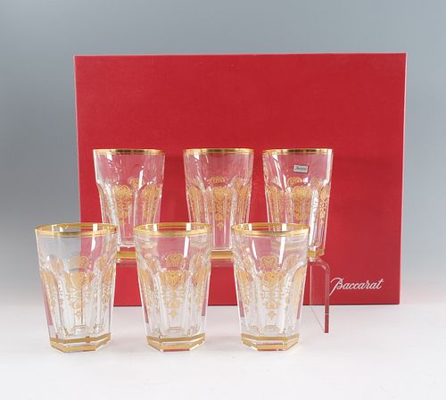 Set of 6 Baccarat Crystal Empire Tumblers