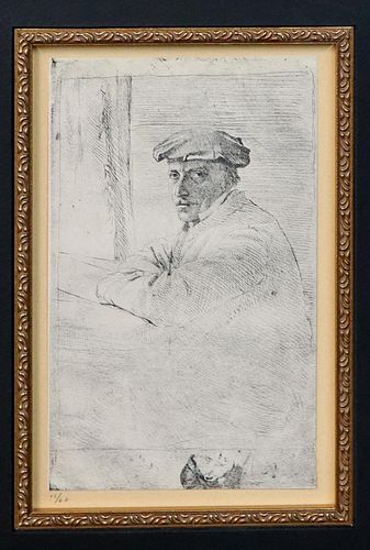 Edgar Degas (after) - Portrait of the Engraver Joseph