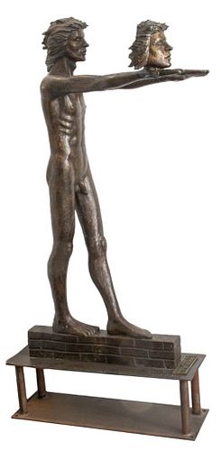 Victor Salmones "The Search" Bronze Sculpture