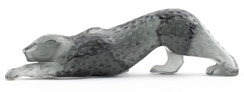 Lalique Black Crystal Rajah Jaguar