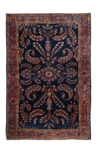 Antique Mohajeran Sarouk  Rug, 4'4'' x 6'4'' ( 1.32 x 1.93 M)