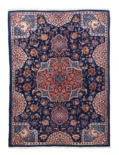 Vintage Isfahan Rug, 5' x 6'11" ( 1.52 x 2.11 M)