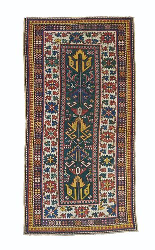 Antique Kazak Rug, 3'3" x 6'4" ( 0.99 x 1.93 M)