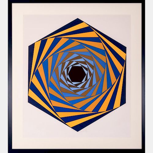 Victor Vasarely (1906-1997) Los Angeles, Serigraph,