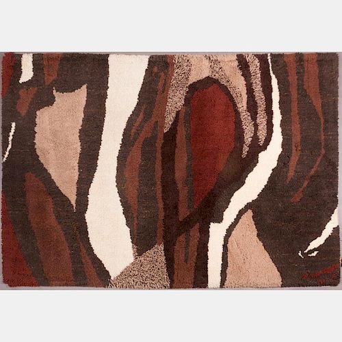 An Ege Berber de Lux Wool Rug in the Stella Farve Pattern, 20th Century,