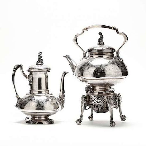 Tiffany & Co. Sterling Silver Spirit Kettle & Coffee Pot 
