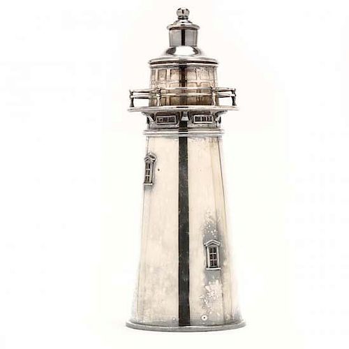 International Silver Co. Boston Lighthouse Cocktail Shaker  