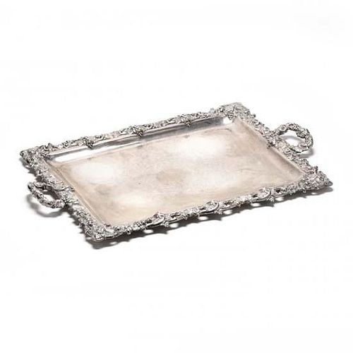 A Large Antique French 1st Standard Silver Tray 