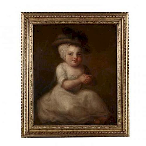Continental School Portrait of a Young Child, 18th Century 