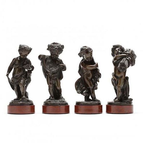 A Set of French Bronze Four Seasons 