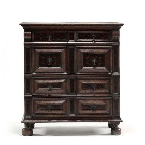 English William and Mary Inlaid Chest of Drawers 