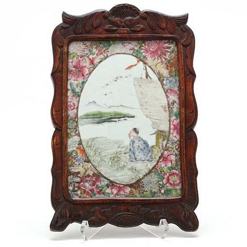 Chinese Qing Dynasty Porcelain Plaque 