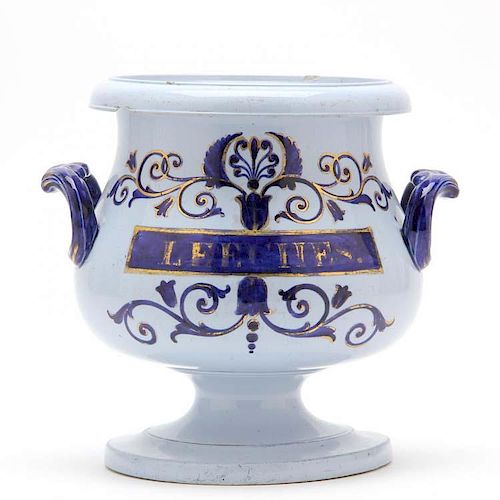 English Porcelain Leech Jar 