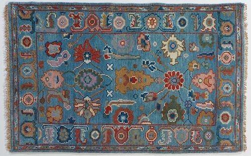 Turkish Angora Oushak Carpet, 3' 2 x 5'.