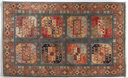 Uzbek Tekke Bokhara Carpet, 3' x 5'.