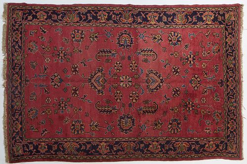 Sarouk Carpet, 6' 2 x 9'. Provenance: from the Estate of Dr. Peter Elwood Dorsett, New Orleans, Louisiana.