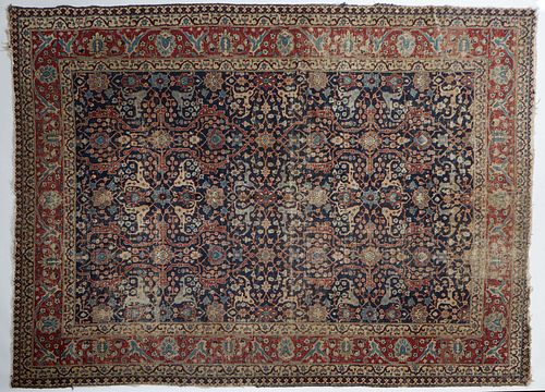 Antique Bijar Carpet, 9' 5 x 12' 9.