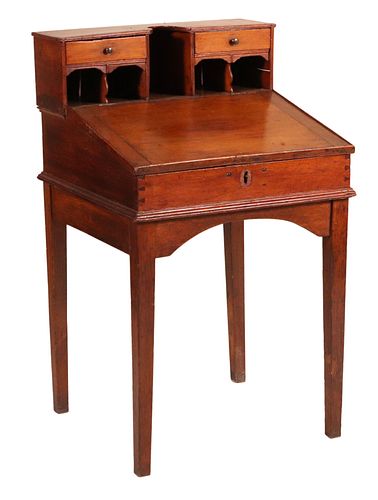Stained Pine Child's Writing Desk