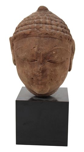 Asian Carved Stone Head