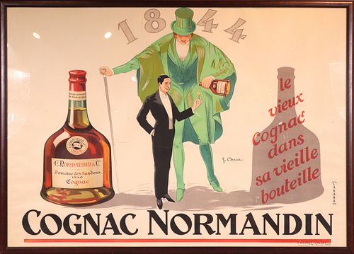 French Cognac Normandin Advertisement