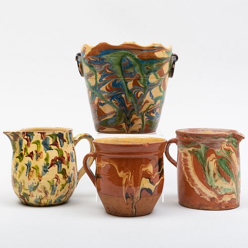 Group of Four Earthenware Vessels