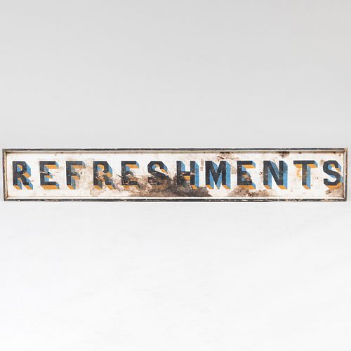 Painted Pine Refreshment Sign