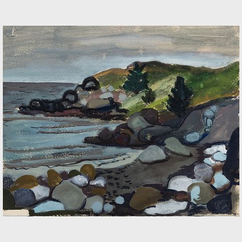 Martha Levy: Harbor View; and Rocky Shoreline Studies: A Group of Seven