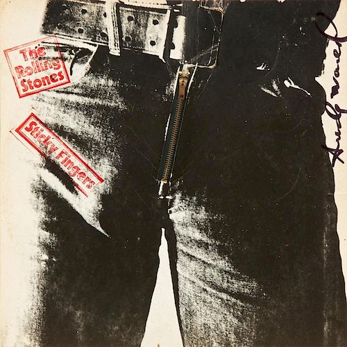 Andy Warhol (1928-1987) Signed Rolling Stones "Sticky Fingers" Album