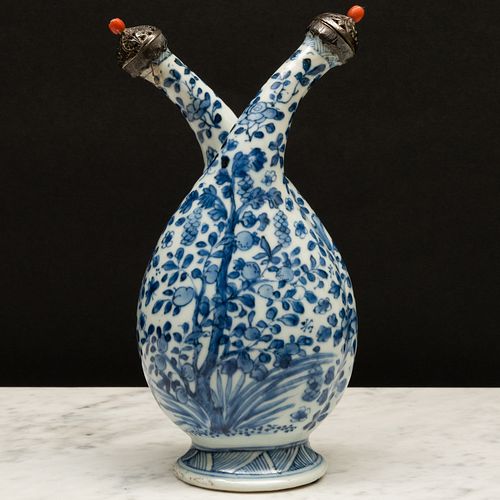 Chinese Export Blue and White Porcelain Cruet Jug
