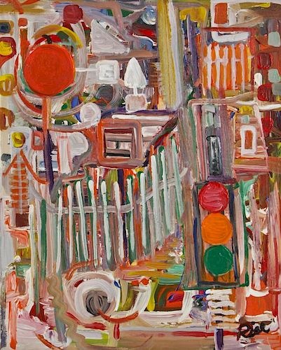 Ronald Rice (1953-2009) Abstract Painting