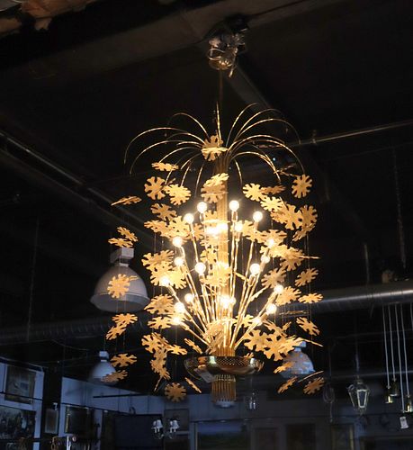 Attr. Paavo Tynell 'Snowflake' Chandelier.