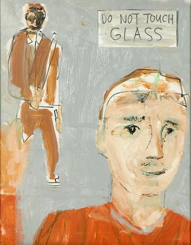 Jim Bloom (American, b. 1968) "Do Not Touch Glass"