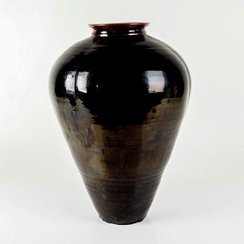 Paul Chaleff (American, b.1947) Large Stoneware Jardiniere Vase