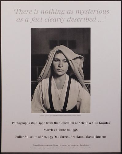 Photography Exhibition Poster: Collection of Arlette and Gus Kayafas