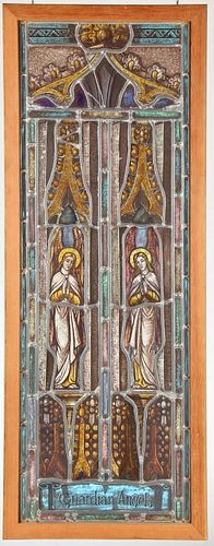 Antique Architectural Stained Glass Window