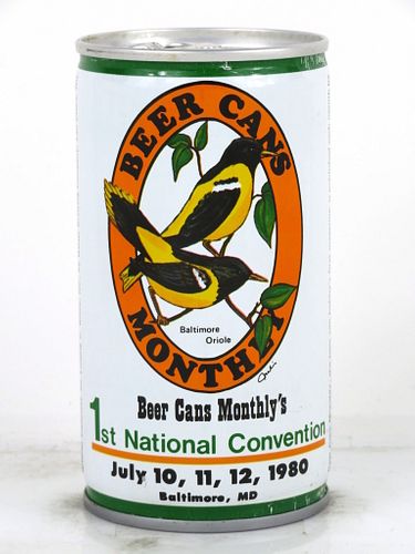 1980 Bilow Beer/Beer Cans Monthly 1st Canvention 12oz Tab Top Can 206-04 Eau Claire, Wisconsin
