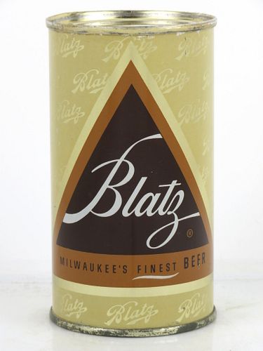 1956 Blatz Beer 12oz Flat Top Can 39-21 Milwaukee, Wisconsin