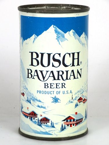1962 Busch Bavarian Beer 12oz Flat Top Can 47-23.1 Saint Louis, Missouri