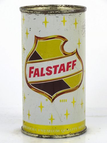 1958 Falstaff Beer 11oz Flat Top Can 61-33.1 San Jose, California