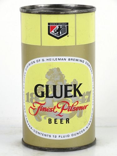 1965 Gluek Beer 12oz Flat Top Can 70-15 La Crosse, Wisconsin