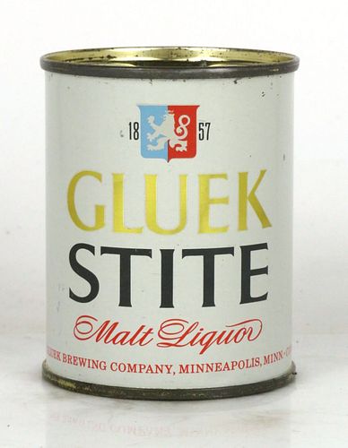 1958 Gluek Stite Malt Liquor 8oz Can 241-08 Minneapolis, Minnesota